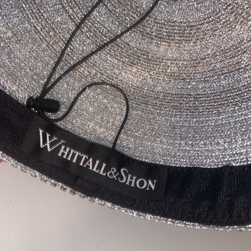 Gorgeous Metallic Silver Whittall & Shon Church Dress Hat - Picture 10 of 12